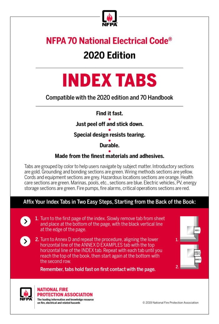 2020 Edition Index Tabs